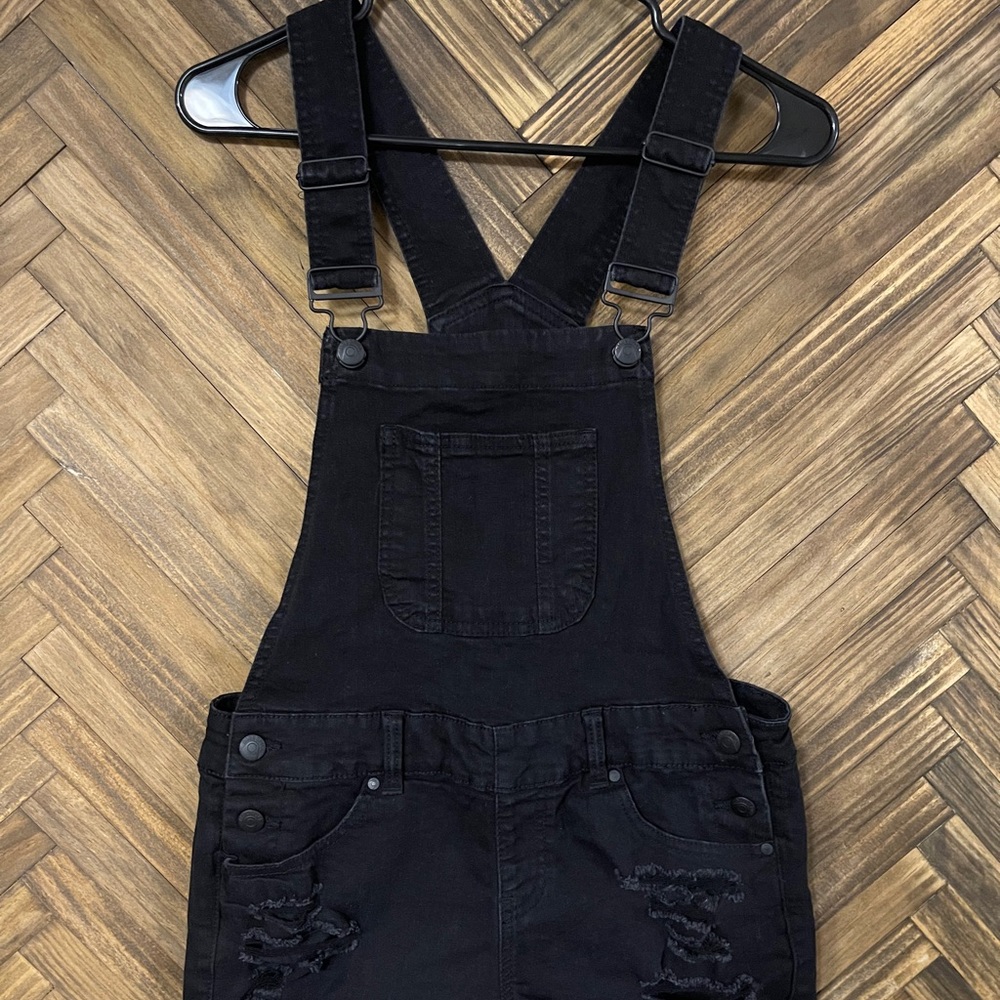 Women’s Size:3 blue spice black overall shorts